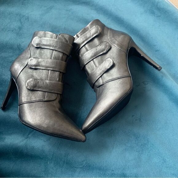 Made in Italy High End‎ High Heels Ankle  Leather Boots 8,5 - Picture 10 of 10